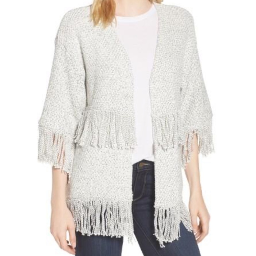 Cupcakes & Cashmere Calypso Fringe Sweater *NWOT*